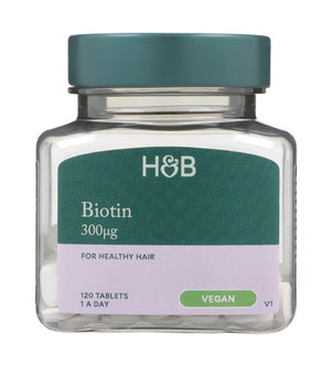 Biotin, 300mcg - 120 tablets - Holland & Barrett