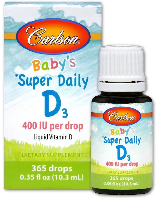 Baby’s Super Daily D3 400 IU - 10 ml. - Carlson Labs - Papildai