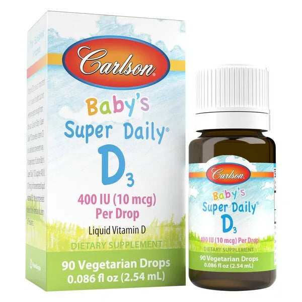 Baby’s Super Daily D3 400 IU - 2.54 ml. - Carlson Labs - Papildai