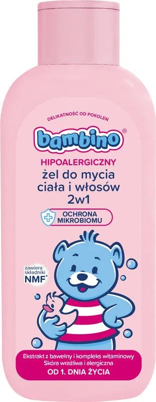 BAMBINO 2-in-1 body and hair wash gel 400 ml - Vaikui ir mamai