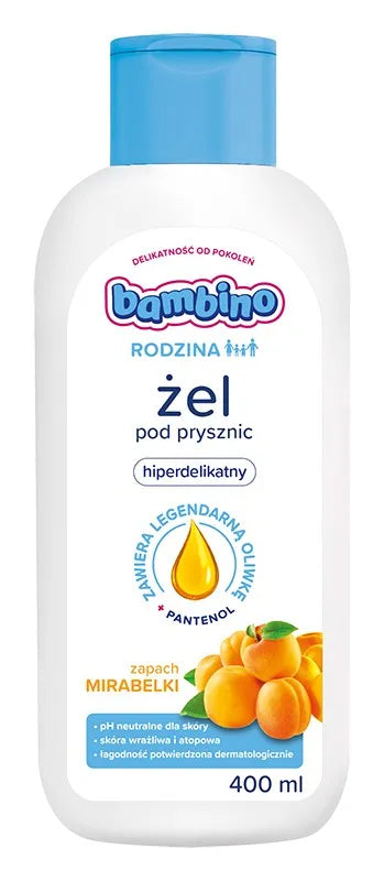 Bambino Family Hyperdelicate Shower Gel - Mirabelle scent 400ml - Vaikui ir mamai