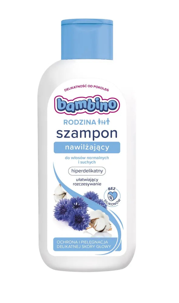 Bambino Family Moisturizing Shampoo - dry and normal hair 400ml - Vaikui ir mamai