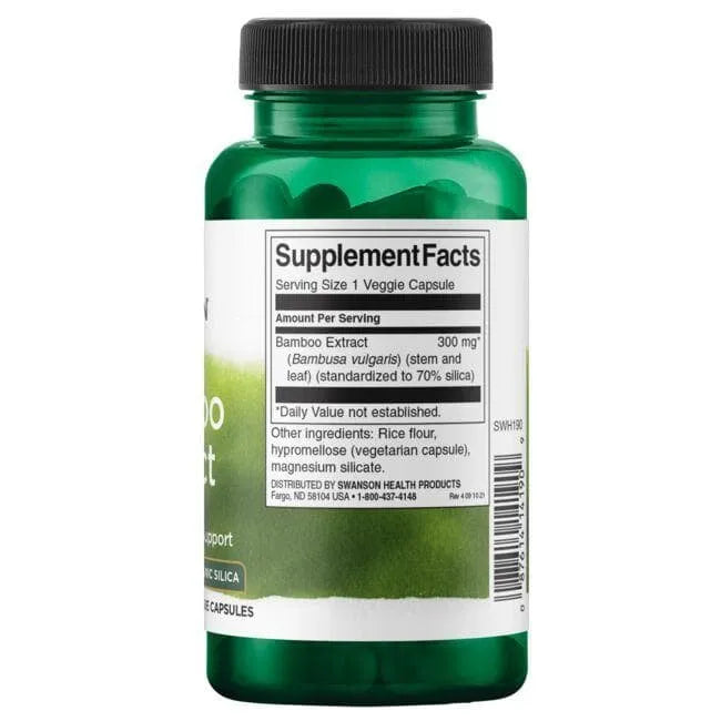 Bamboo Extract - N60 - Bambuko ekstraktas - Swanson - Papildai