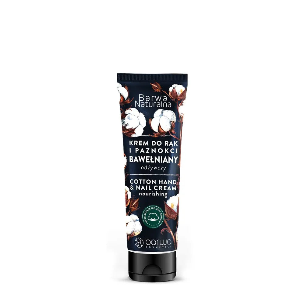 BARWA Natural Cotton Cream for hands and nails - maitinantis 100ml - Kosmetika