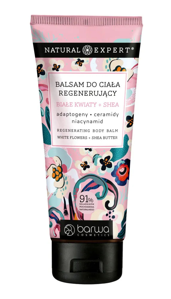 BARWA Natural Expert Body balzamas Baltos gėlės + Shea 200 ml - Kosmetika