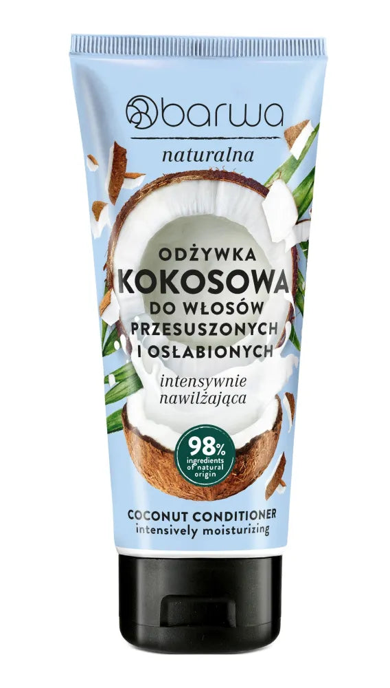 BARWA Natural Intensive Moisturizing Conditioner for Coconut Hair 200 ml - Kosmetika