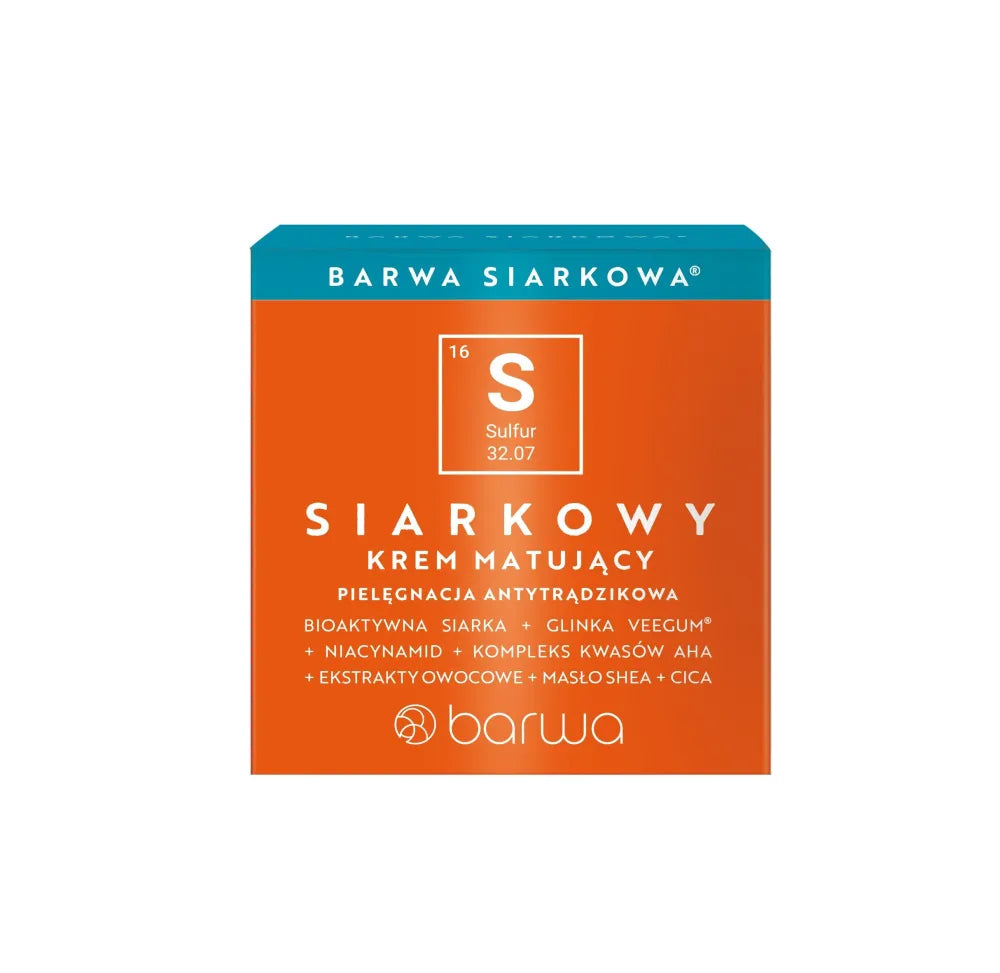 BARWA Sulfur Mattifying Face Cream 50 ml - Kosmetika