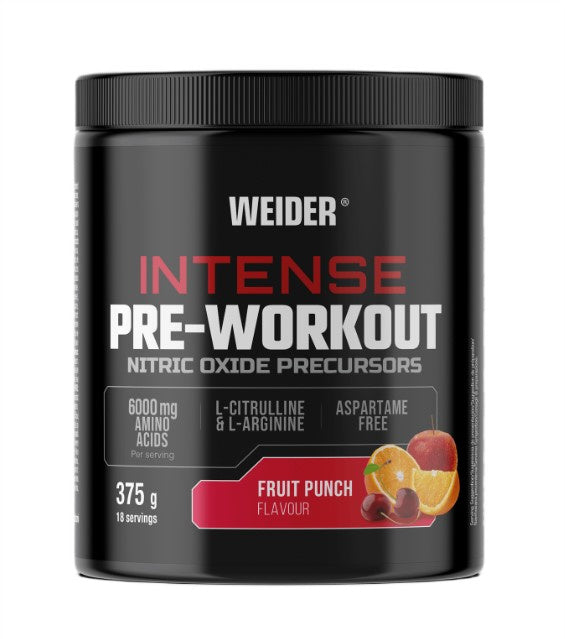 Intense Pre-Workout, Fruit Punch - 375g - Weider