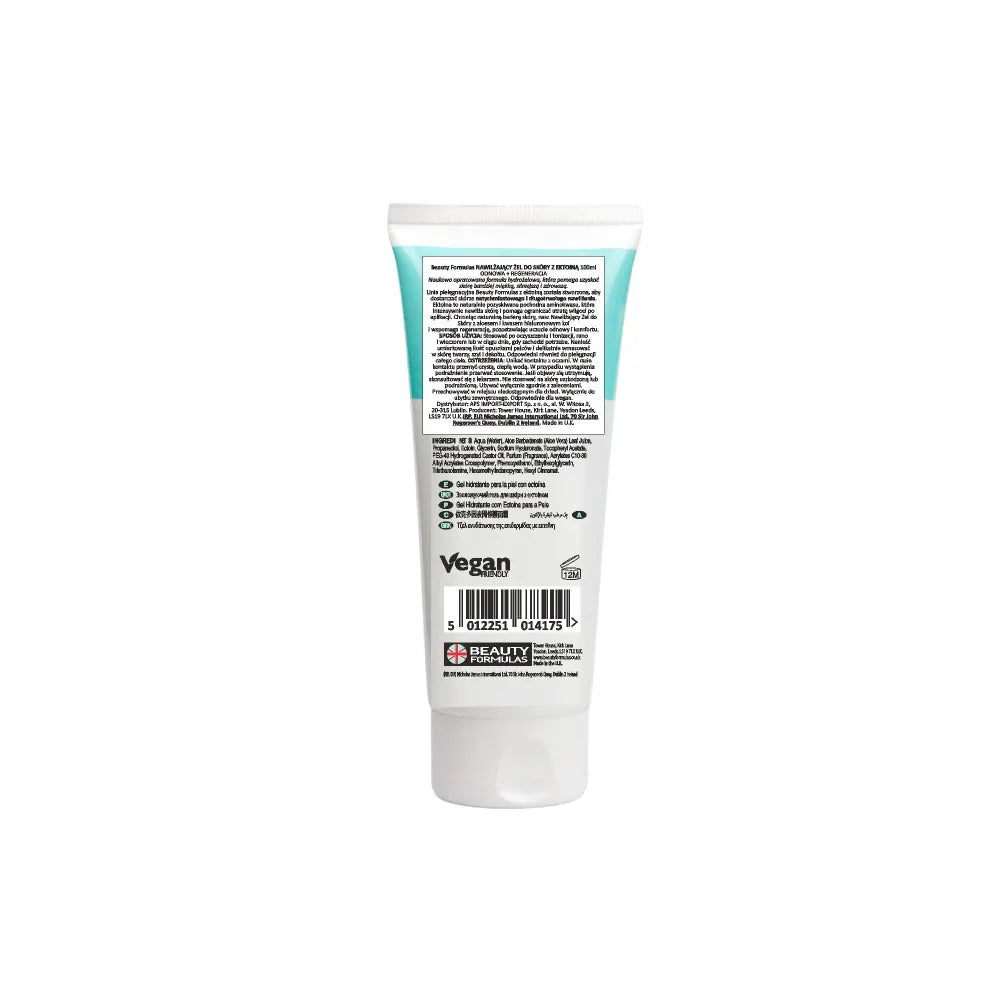 BEAUTY FORMULAS Moisturizing skin gel with ectoine 100 ml - Kosmetika