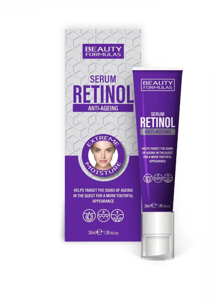 BEAUTY FORMULAS Retinol Anti-Ageing Serum veidui su retinoliu - Kosmetika