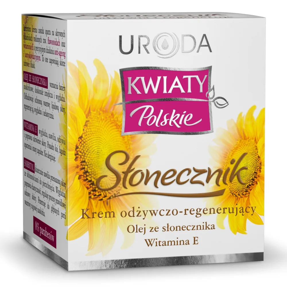 Beauty Polish Flowers Maitinantis Regeneruojantis Kremas SAULĖGRĄŽA 50ml - Kosmetika