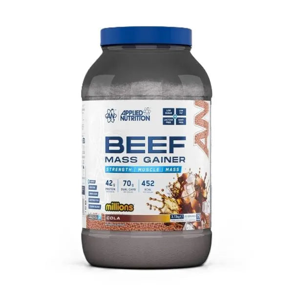 Beef Mass Gainer Millions Cola - 3130g - Applied Nutrition - Sporto papildai