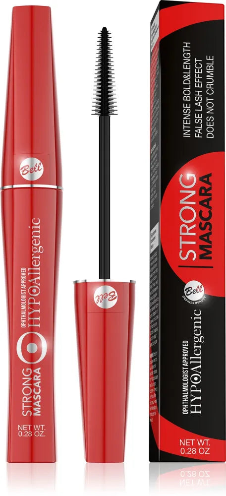 Bell Hypoallergenic Intensyviai Pabrėžianti Blakstienų Tušas Stiprus Juodas 9g - Kosmetika
