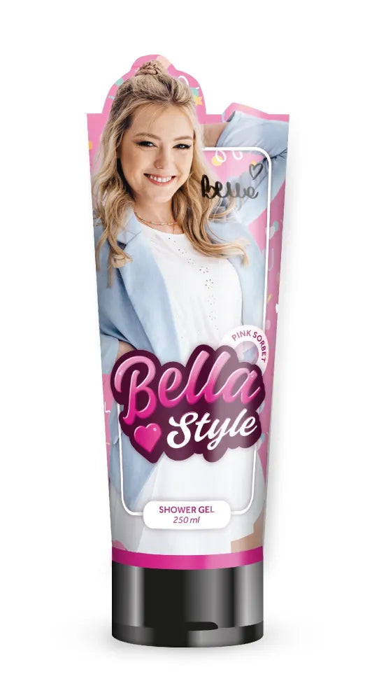 BELLA STYLE Dušo Gelis Rožinė Sorbetė 250ml - Kosmetika