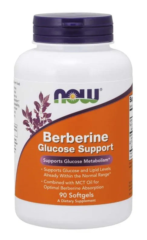 Berberine Glucose Support - 90 softgels - NOW Foods - Papildai