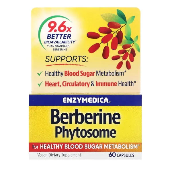 Berberine Phytosome - 60 caps - Enzymedica - Papildai
