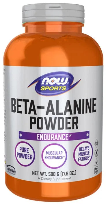 Beta-Alanine Powder - 500g - NOW Foods - Papildai