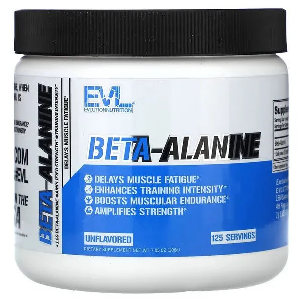 Beta-Alanine Unflavored - 200g - EVLution Nutrition - Sporto papildai