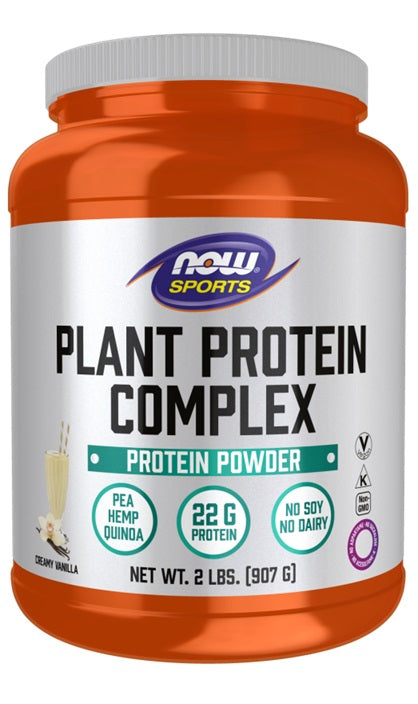 Plant Protein Complex, Creamy Vanilla - 907g - NOW Foods