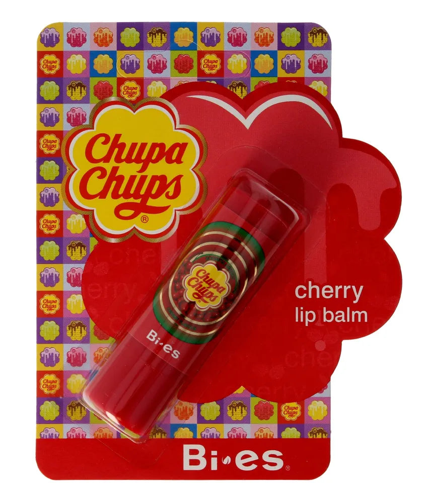 Bi-es Chupa Chups Cherry apsauginė lūpų balzamas 1 vnt - Kosmetika