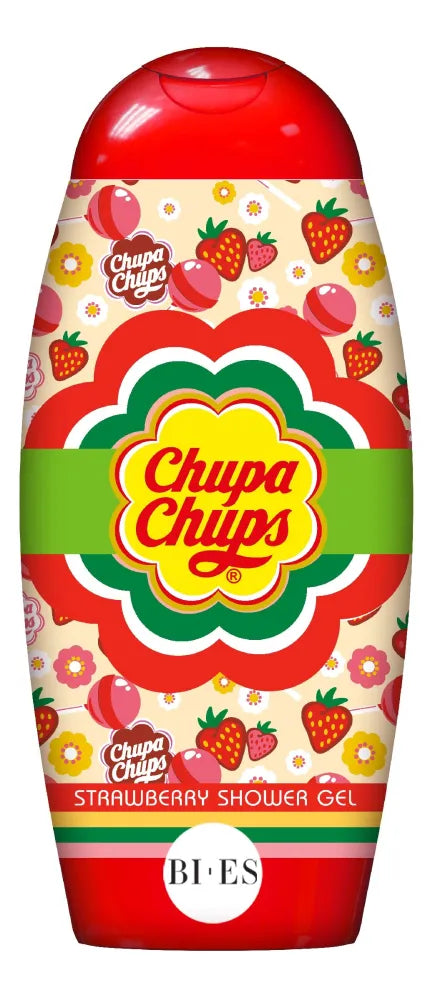 BI-ES Chupa Chups Strawberry Shower Gel 250ml - Vaikui ir mamai