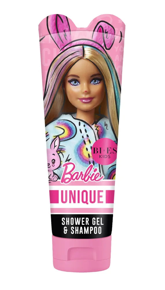 BI-ES Kids dušo gelis ir šampūnas 2in1 Barbie Unikalus 240ml - Kosmetika