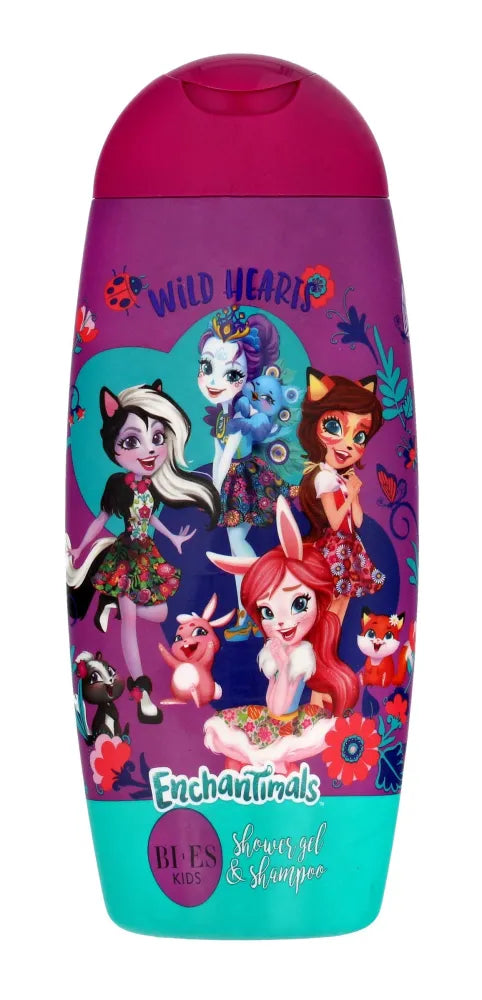 Bi-es Kids dušo gelis ir šampūnas 2in1 Enchantimals Wild Hearts 250ml - Kosmetika
