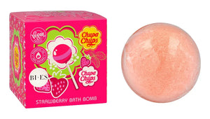 Bi-es Kids Fizzing Bath Ball Chupa Chups - braškių kvapo 165g - Kosmetika