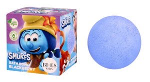 Bi-es Kids Foaming Bath Ball The Smurfs - juodųjų serbentų kvapas 165g - Kosmetika