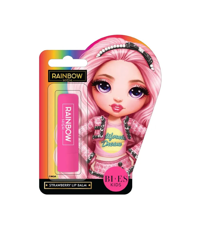 BI-ES Kids Protective Lip Balm Rainbow High - Braškių 1 vnt. - Kosmetika