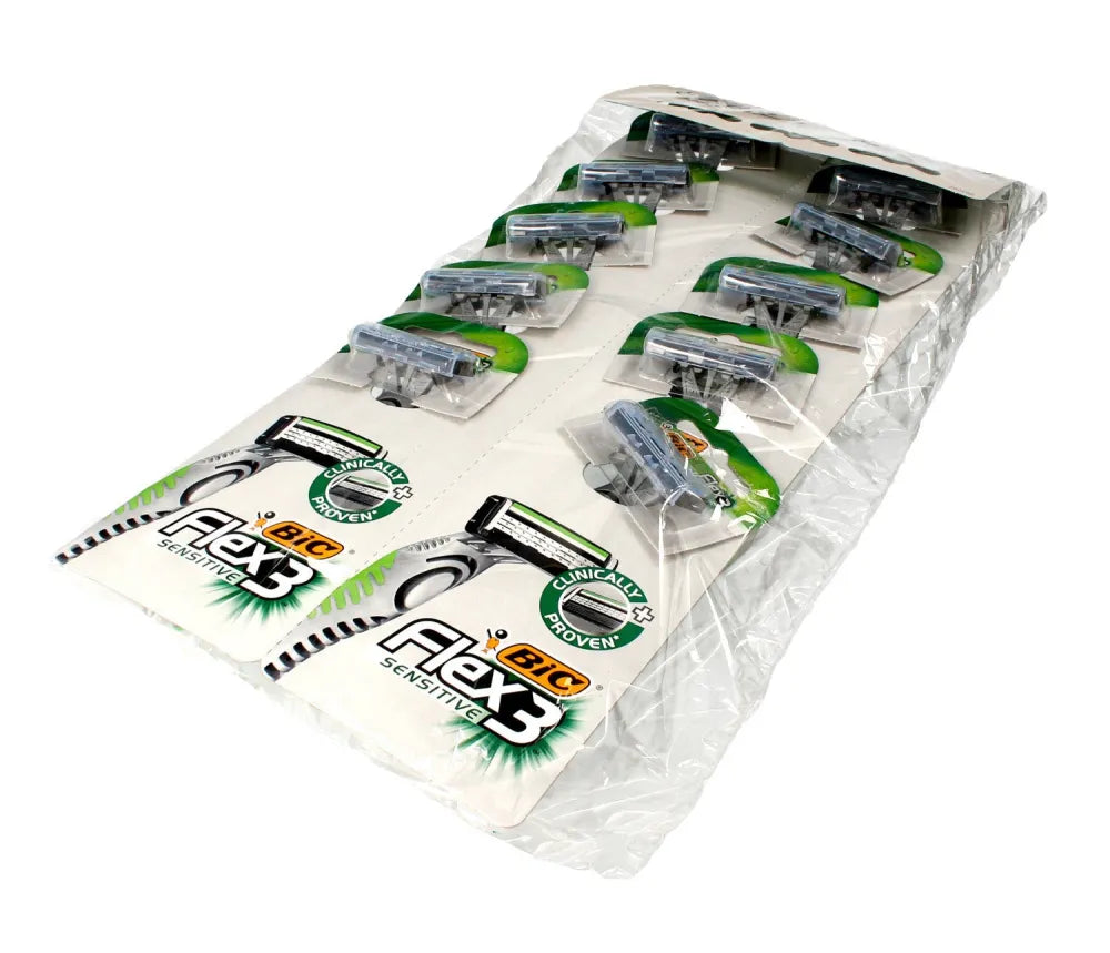 BIC Flex 3 Sensitive Skustuvų Kortelė 10 - Kosmetika