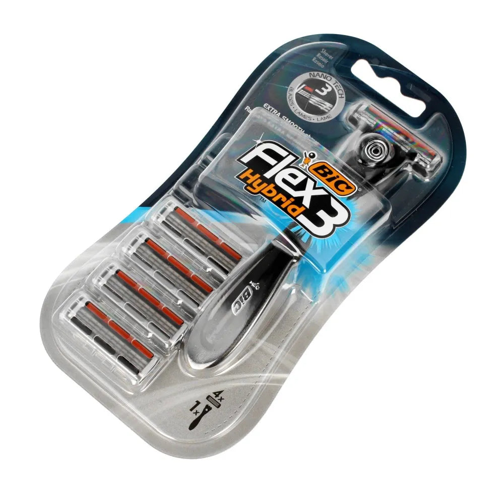 BIC Flex Easy Blister 4 Skustuvai - Kosmetika