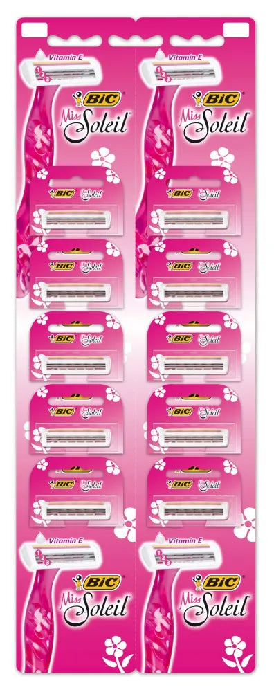 Bic Miss Soleil vienkartinis skustuvas ant juostos 10vnt - Kosmetika