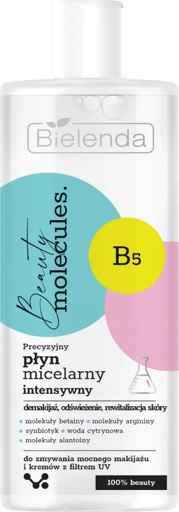 Bielenda Beauty Molecules. Tikslus micelinis skystis intensyviai - makiažo šalinimui 500ml - Kosmetika