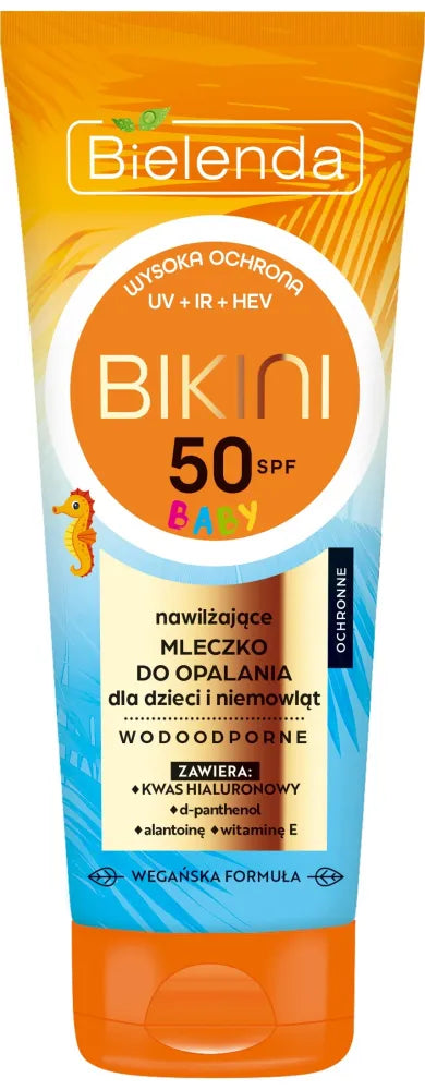Bielenda Bikini Baby Apsauginis Saulės Kremas Pienas Vaikams ir Kūdikiams SPF50 100ml - Kosmetika