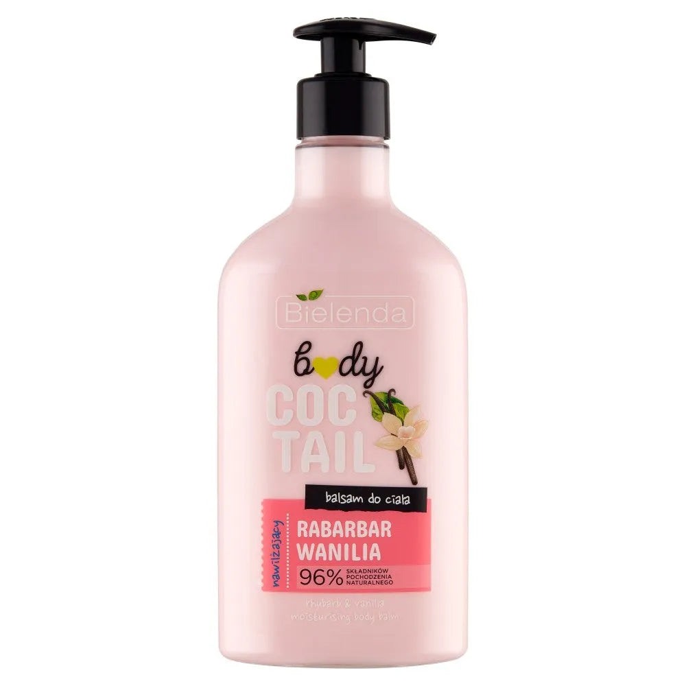 Bielenda Body Coctail Drėkinamasis kūno losjonas Rabarbarai & Vanilė 400ml - Kosmetika