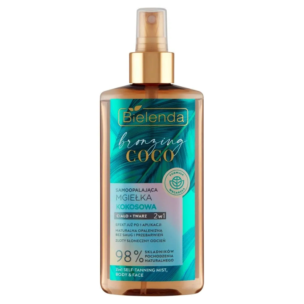 Bielenda Bronzing Coco savitamsinantis Kokosų purškiklis kūnui ir veidui 2in1 150ml - Kosmetika