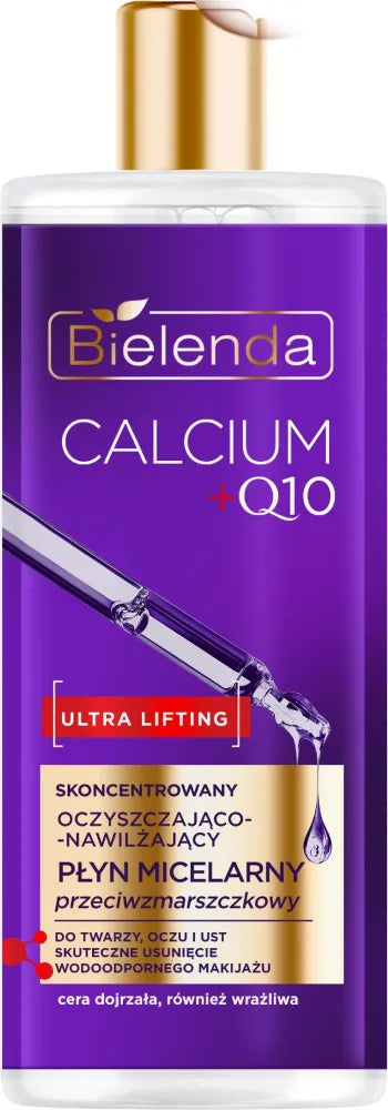 BIELENDA CALCIUM + Q10 Valantis ir drėkinantis micelinis skystis 500ml - Kosmetika