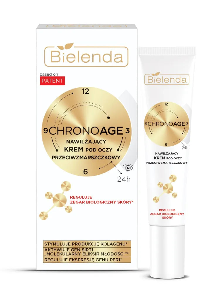 BIELENDA Chrono Age 24h drėkinantis anti-raukšlių paakių kremas 15ml - Kosmetika