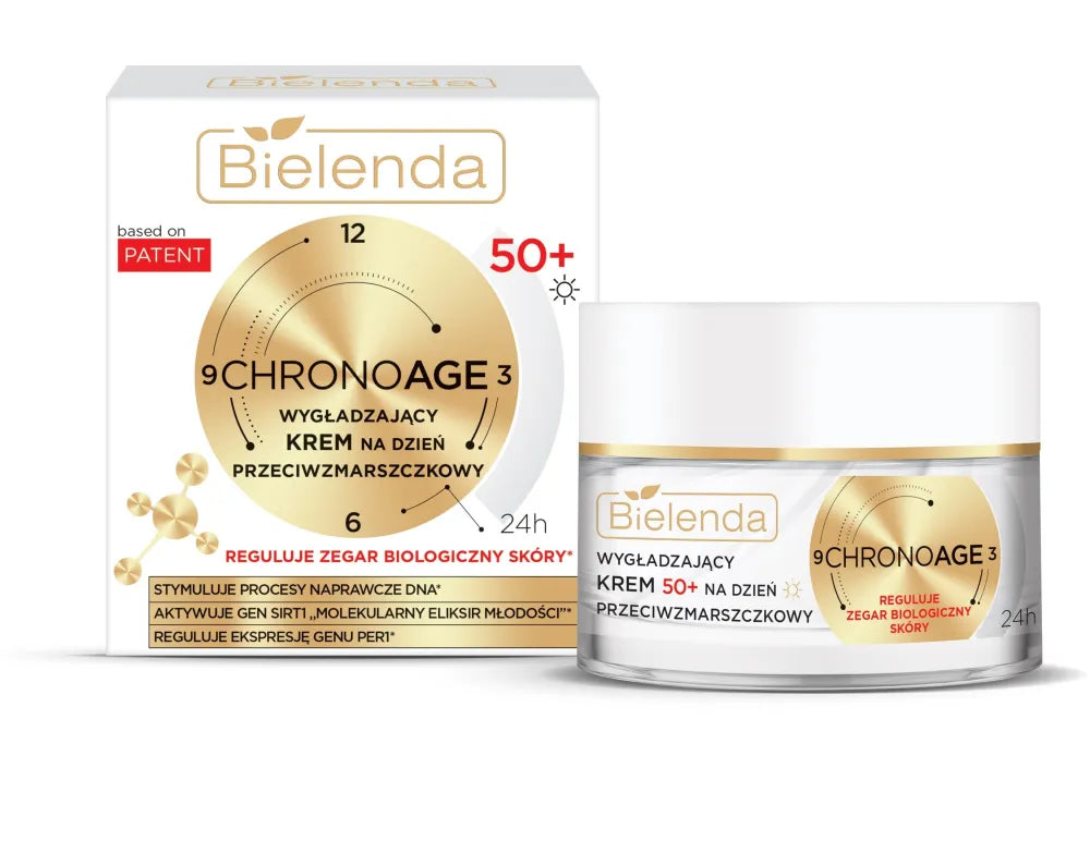 BIELENDA Chrono Age 24h Smoothing Anti-Wrinkle Cream 50+ dienai 50ml - Kosmetika