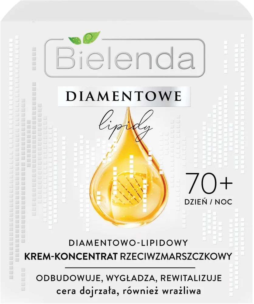 Bielenda Diamond Lipids 70+ Diamond-Lipid Cream - raukšlių koncentratas dienai ir nakčiai 50ml - Kosmetika