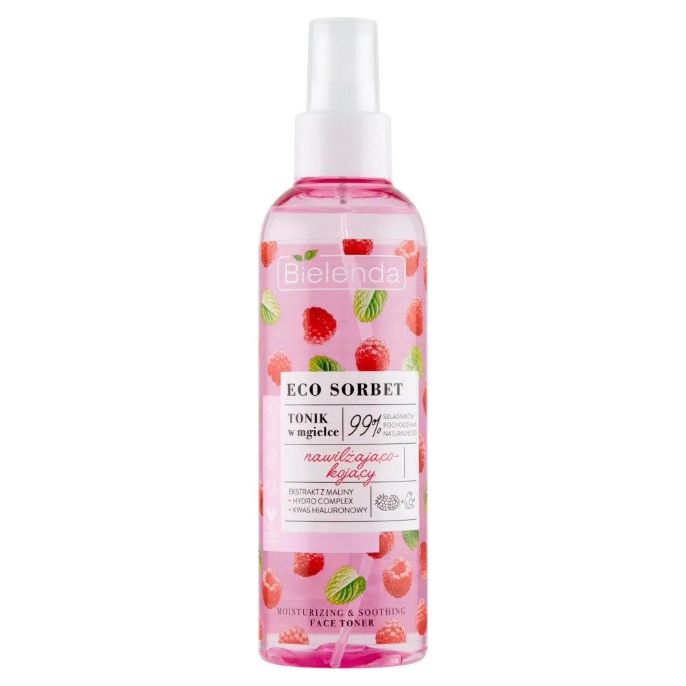 Bielenda Eco Sorbet Aviečių Veido Purškiklis Tonikas Drėkinantis-Raminantis 200ml - Kosmetika
