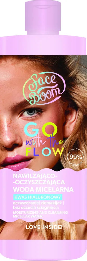 BIELENDA FaceBoom Go With The Flow Moisturizing and Cleansing Micellar Water for Makeup Removal 500 ml. - Kosmetika