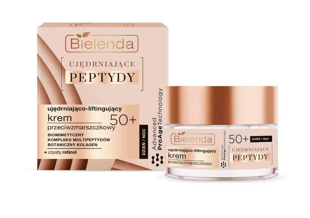 Bielenda Firming Peptides 50+ Stangrinantis-Keliamasis Anti-Raukšlių Kremas Dienai ir Nakčiai 50ml - Kosmetika