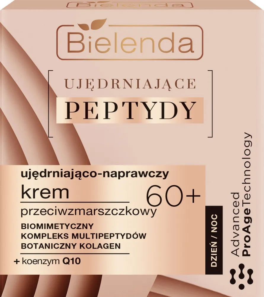 Bielenda Firming Peptides 60+ Stangrinantis - Atkuriantis Kremas nuo Raukšlių Dienai ir Nakčiai 50ml - Kosmetika