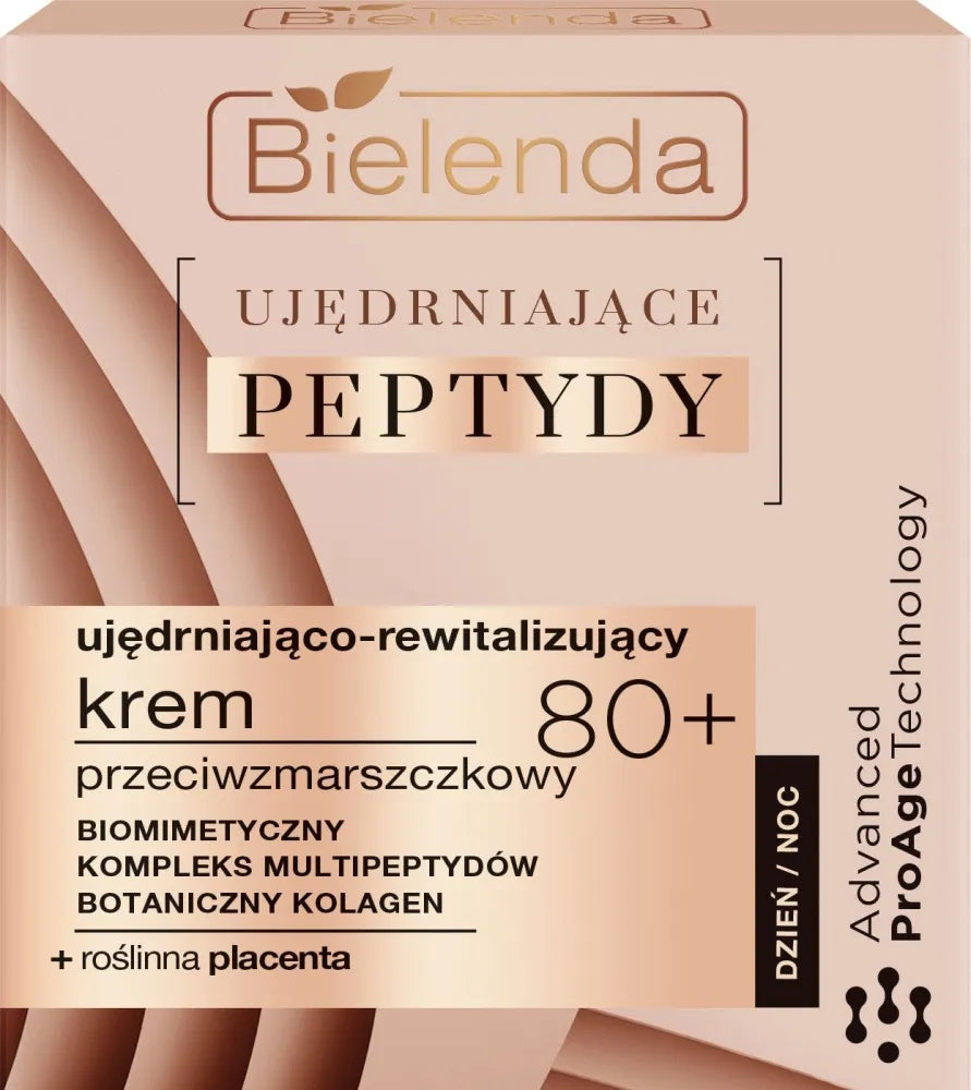 Bielenda Firming Peptides 80+ Stangrinantis-atjauninantis kremas nuo raukšlių dienai ir nakčiai 50ml - Kosmetika
