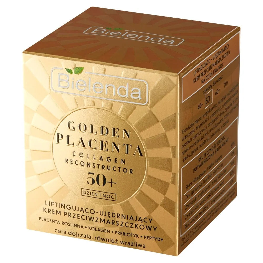 Bielenda Golden Placenta 50+ Keliantis ir Stangrinantis Priešraukšlių Kremas Dienai Nakčiai 50ml - Kosmetika