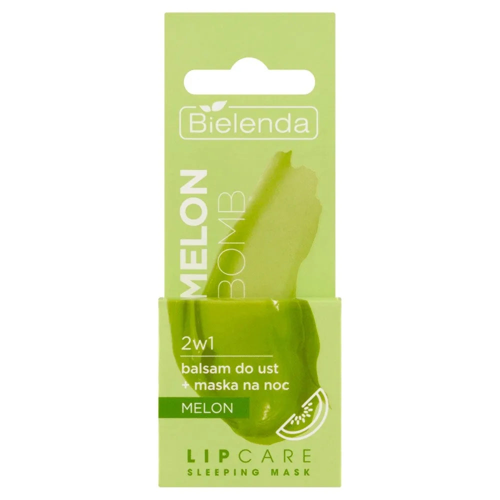 BIELENDA Lip Care Lūpų balzamas + Naktinė kaukė 2in1 Melon Bomb 10g - Kosmetika