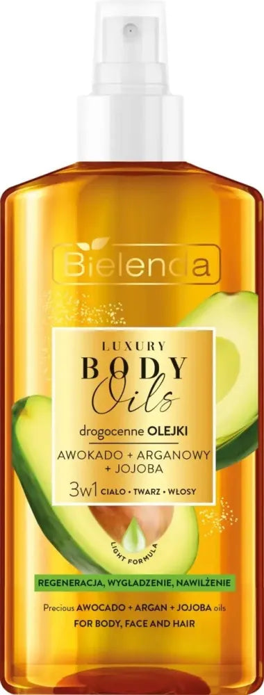 BIELENDA LUXURY BODY OIL 3in1 Avokado + Arganų aliejus - Kosmetika