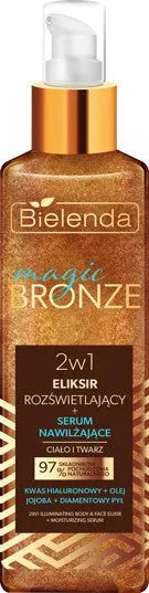 BIELENDA Magic Bronze Illuminating Elixir + Hydrating Serum 2-in-1 for face and body 150 ml - Kosmetika